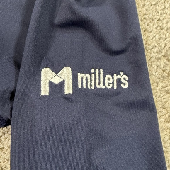 Peter Millar 1/4 Zip Pullover L Solid Navy Performance Stretch UPF 50+ Women's - Picture 9 of 9